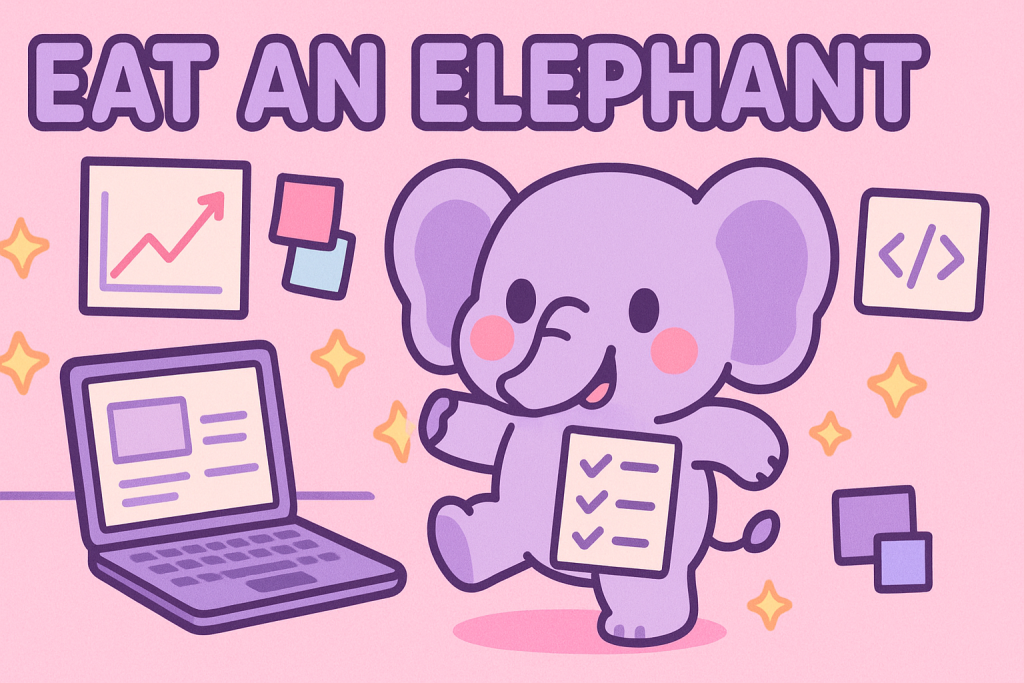 Eat an Elephant Indie Game Dev Planner Logo